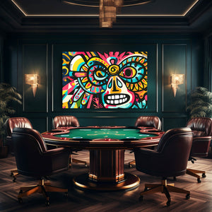 Vibrant Mask Mexican Wall Art | MusaArtGallery™