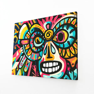 Vibrant Mask Mexican Wall Art | MusaArtGallery™