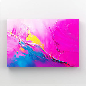 Vibrant Pink Waves Abstract Art | MusaArtGallery™