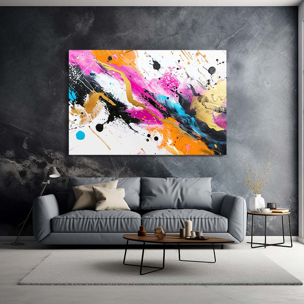 Vibrant Splash Abstract Art | MusaArtGallery™