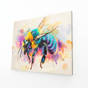 Vibrant Splash Bee Art | MusaArtGallery™