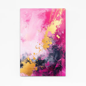 Vibrant Splash Pink Abstract Art | MusaArtGallery™