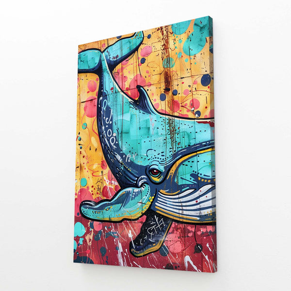 Vibrant Splash Whale Art | MusaArtGallery™