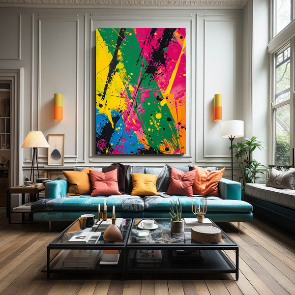 Vibrant Splatter Mexican Wall Art | MusaArtGallery™