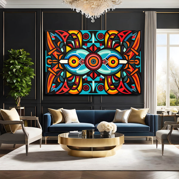 Vibrant Symmetry Mexican Wall Art | MusaArtGallery™