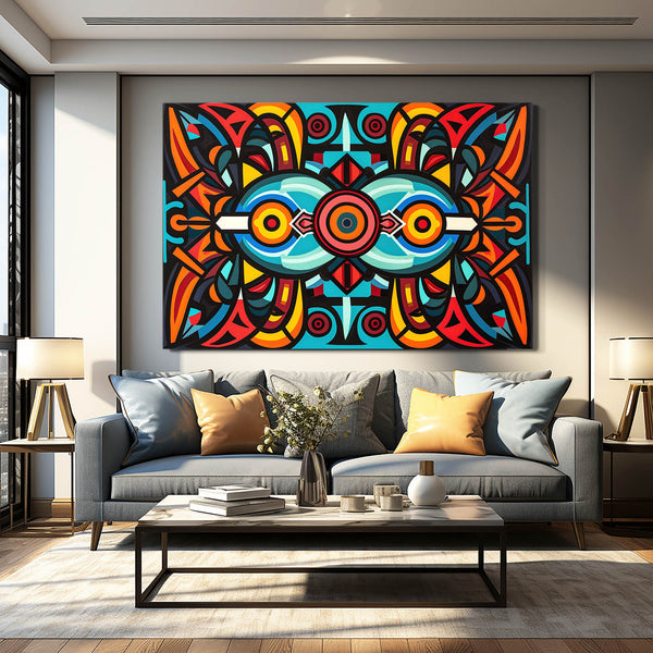 Vibrant Symmetry Mexican Wall Art | MusaArtGallery™