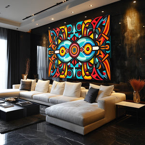 Vibrant Symmetry Mexican Wall Art | MusaArtGallery™