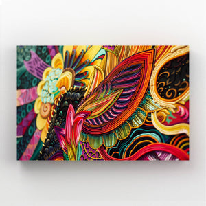 Vibrant Tapestry Mexican Wall Art | MusaArtGallery™