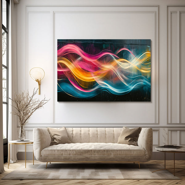 Vibrant Waves Abstract Art | MusaArtGallery™