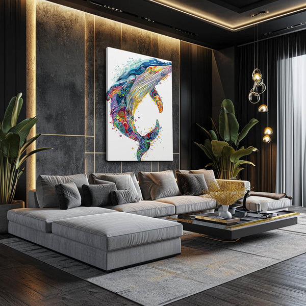 Vibrant Whale Art | MusaArtGallery™