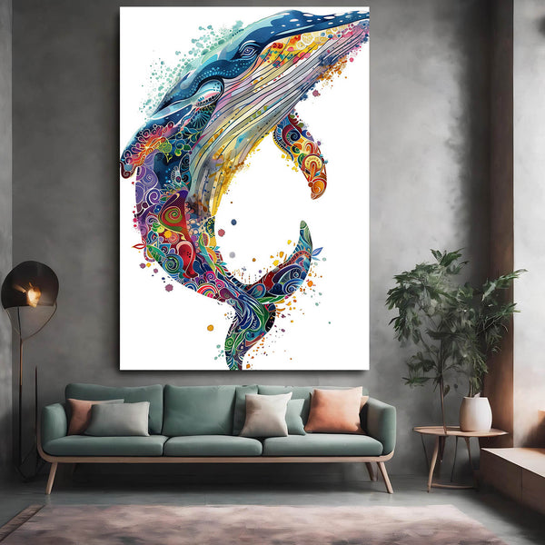 Vibrant Whale Art | MusaArtGallery™