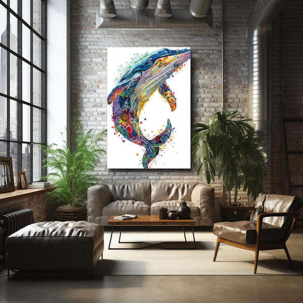 Vibrant Whale Art | MusaArtGallery™