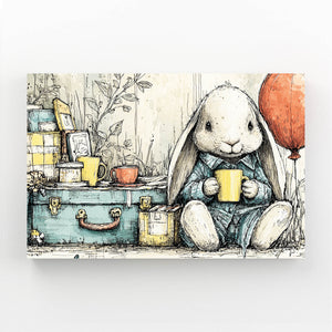 Vintage Bunny Print