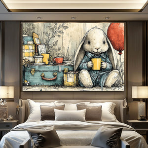Vintage Bunny Print
