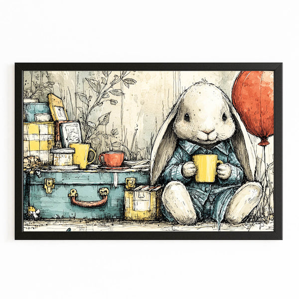 Vintage Bunny Print