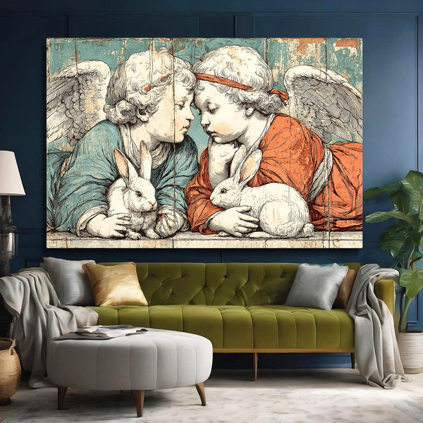 Vintage Bunny Wall Art