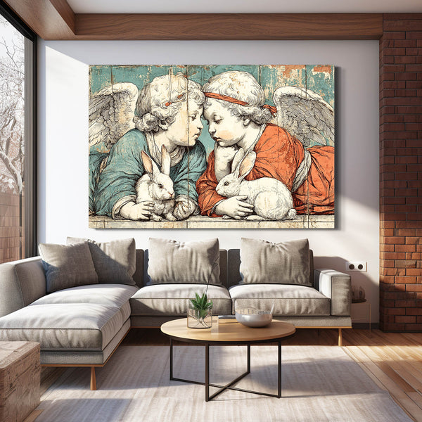 Vintage Bunny Wall Art