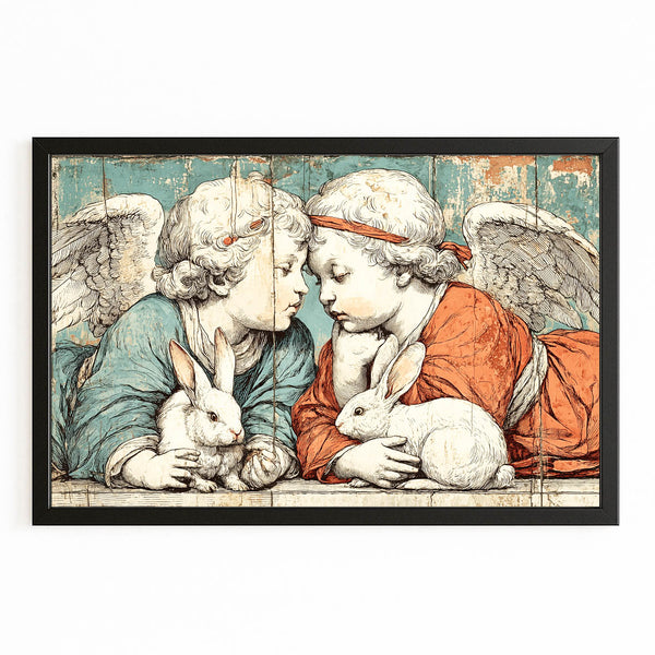 Vintage Bunny Wall Art