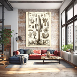 Vintage Cactus Wall Art