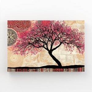 Vintage Cherry Blossom Tree Wall Art