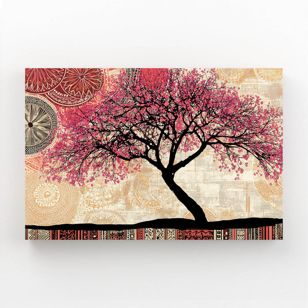 Vintage Cherry Blossom Tree Wall Art