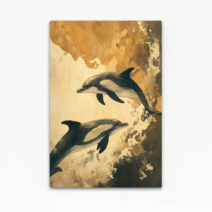Vintage Dolphin Art