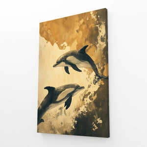 Vintage Dolphin Art
