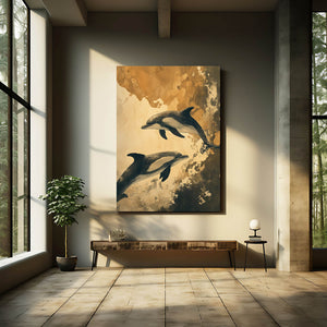 Vintage Dolphin Art