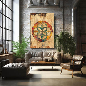 Vintage Flower Of Life Art