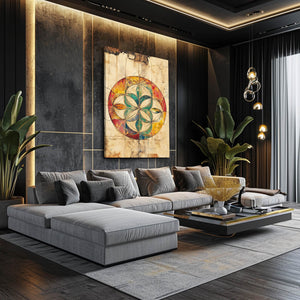 Vintage Flower Of Life Art