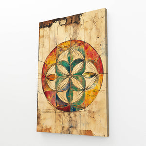 Vintage Flower Of Life Art