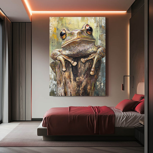 Vintage Frog Canvas