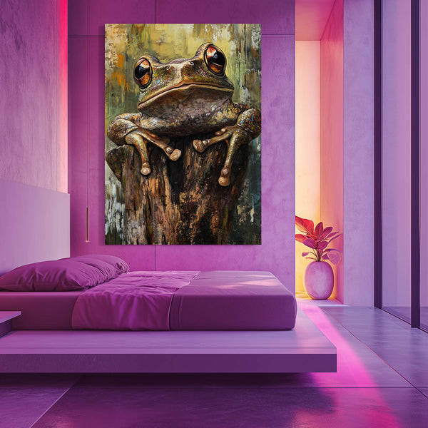 Vintage Frog Canvas