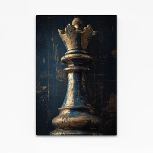 Vintage King Chess Piece Art