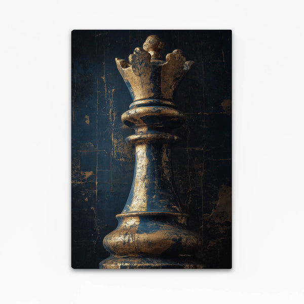 Vintage King Chess Piece Art