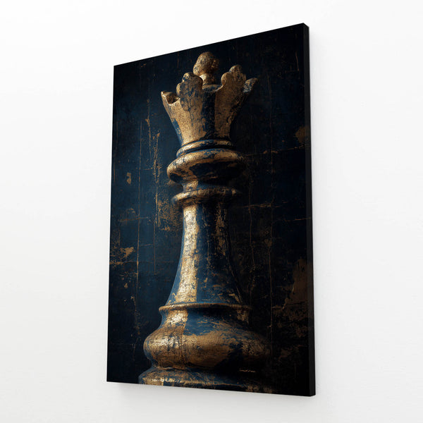 Vintage King Chess Piece Art
