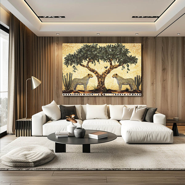 Vintage Leopard Wall Art