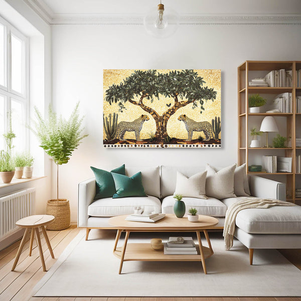 Vintage Leopard Wall Art