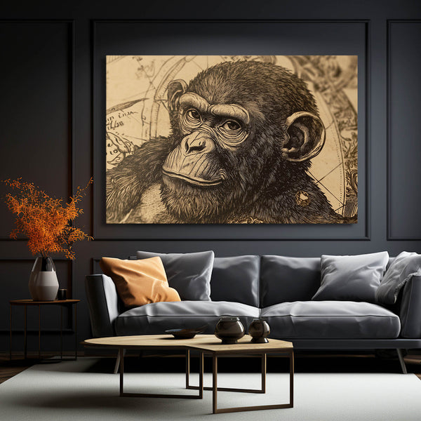 Vintage Monkey Art