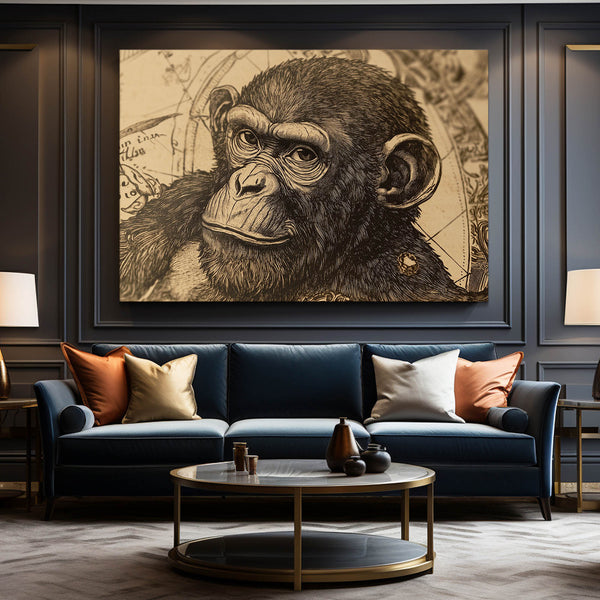 Vintage Monkey Art