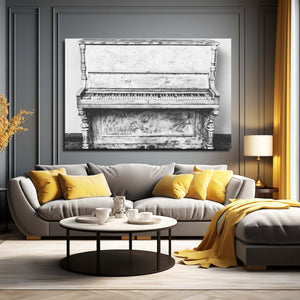 Vintage Piano Canvas Art  | MusaArtGallery™