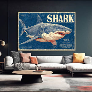 Vintage Shark Art