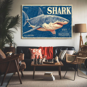 Vintage Shark Art