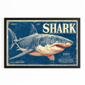 Vintage Shark Art