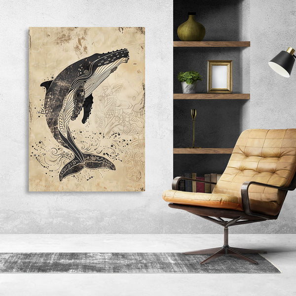 Vintage Whale Art | MusaArtGallery™