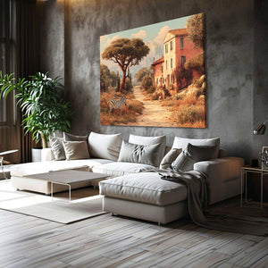 Vintage Zebra Wall Art