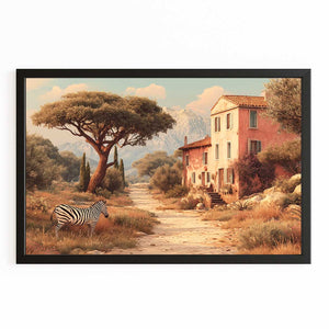 Vintage Zebra Wall Art