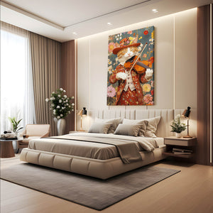 Violon Cat Wall Art