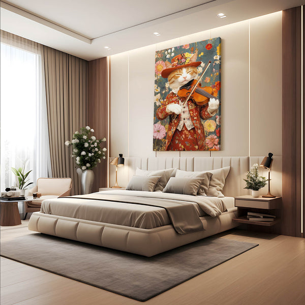 Violon Cat Wall Art