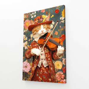 Violon Cat Wall Art